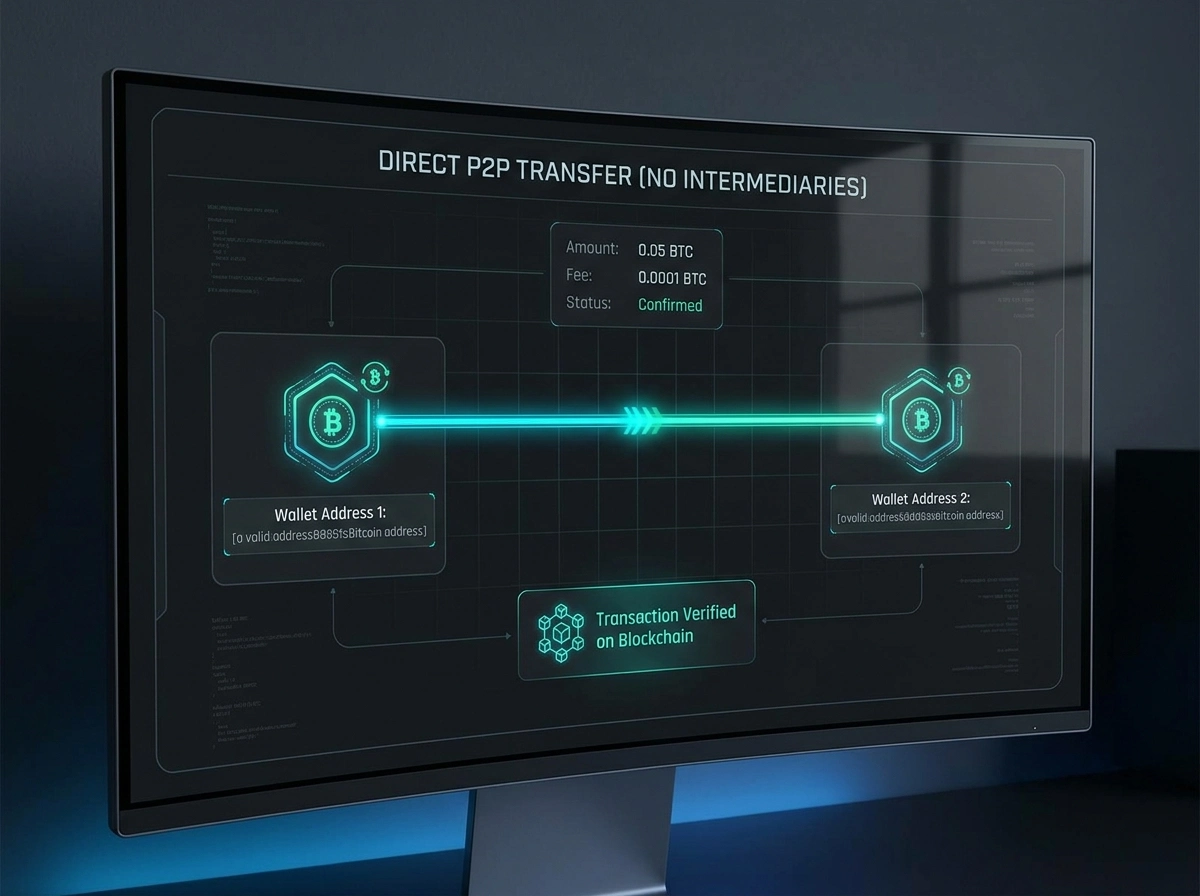 Bitcoin transaction bypassing traditional banking intermediaries and DGOJ monitoring
