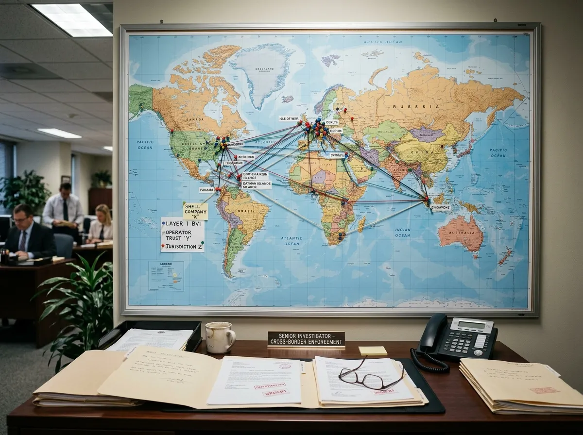 Cross-border enforcement challenges tracing offshore gambling operators across jurisdictions
