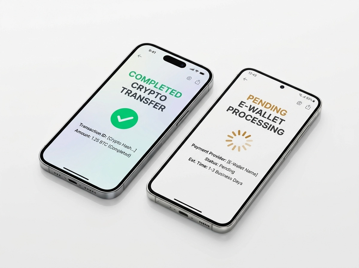 Crypto versus e-wallet payout speed comparison for offshore casino withdrawals
