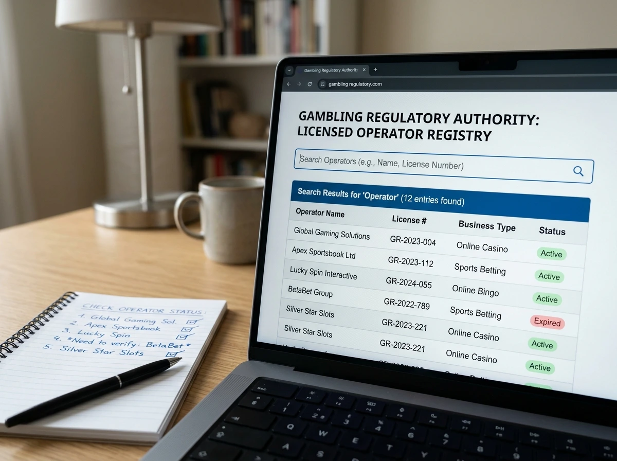 DGOJ public registry search for verifying licensed online casino operators in Spain