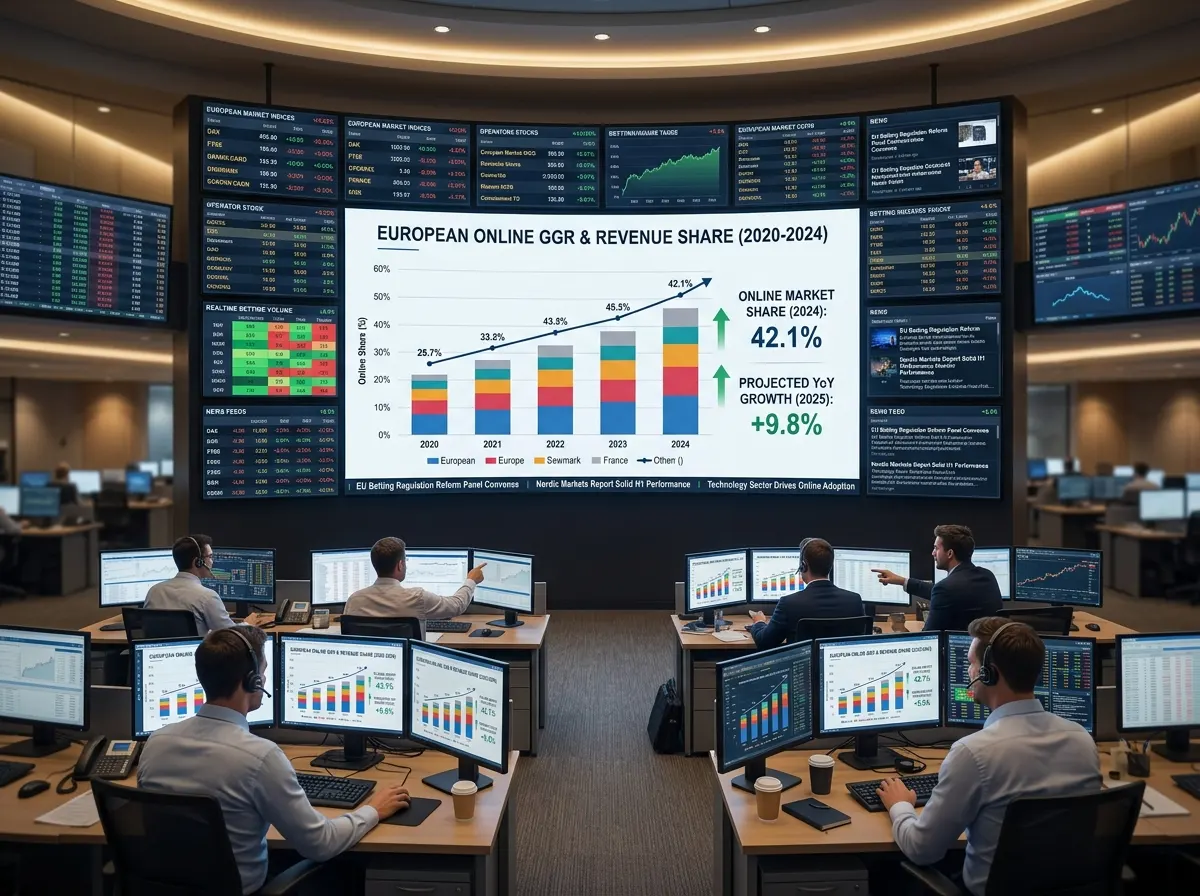 European gambling GGR with online share growing toward 40 percent milestone
