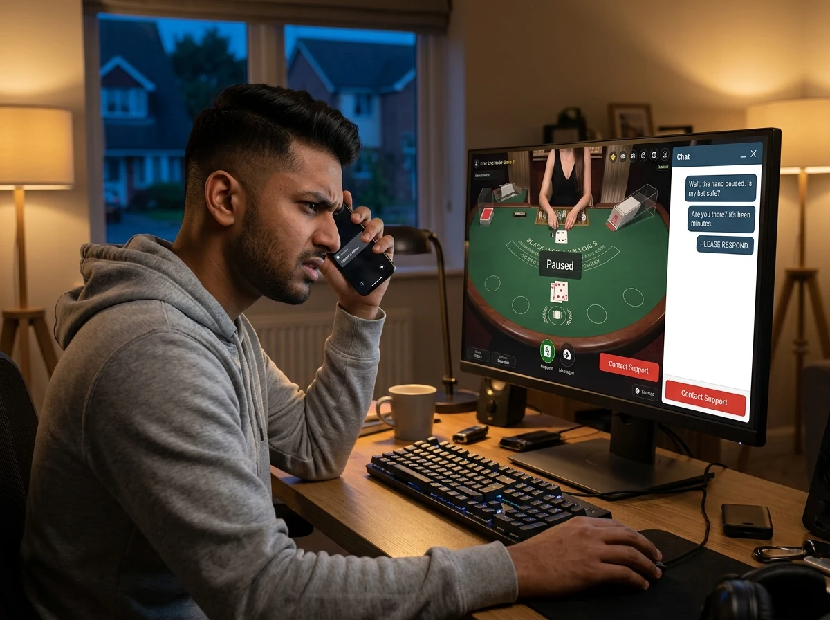 Dispute resolution gap when live dealer game outcome is contested at offshore casino