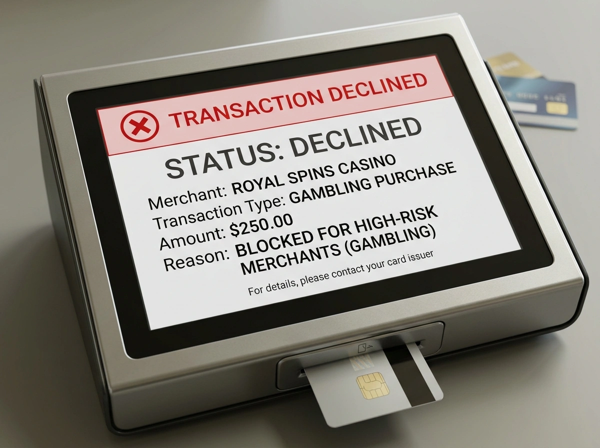 Payment processor declining transactions to flagged offshore gambling merchants