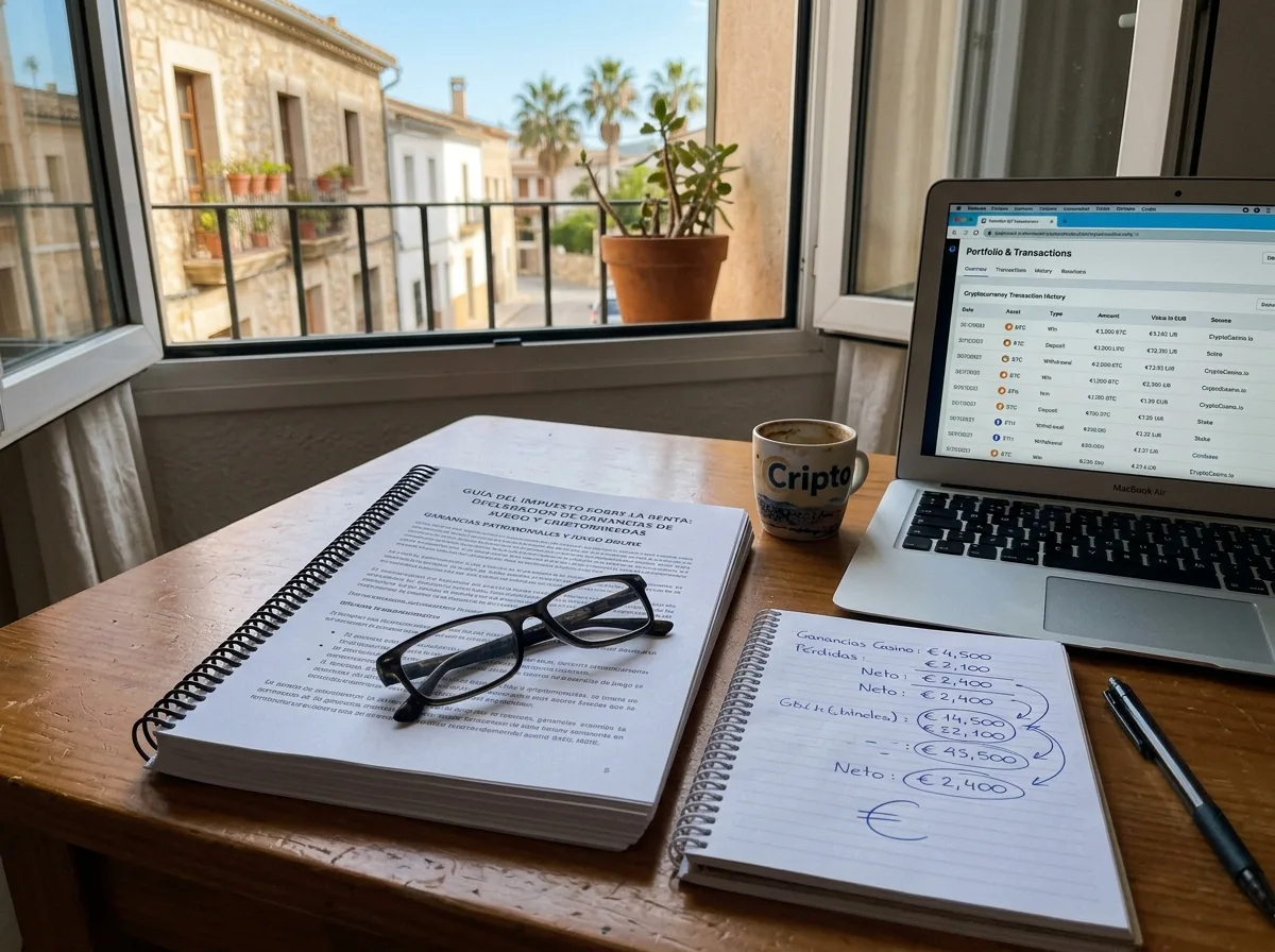 Spanish IRPF tax obligations on cryptocurrency gambling winnings and reporting requirements
