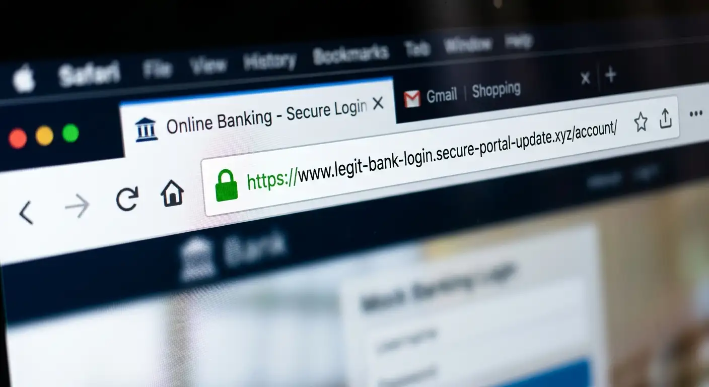 SSL certificate padlock icon on fraudulent casino site providing false trust signal