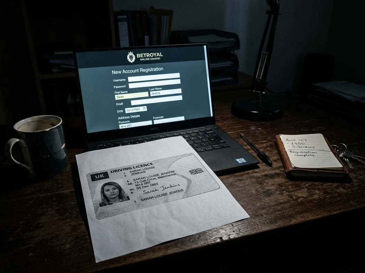 Stolen identity documents used to open fraudulent gambling accounts