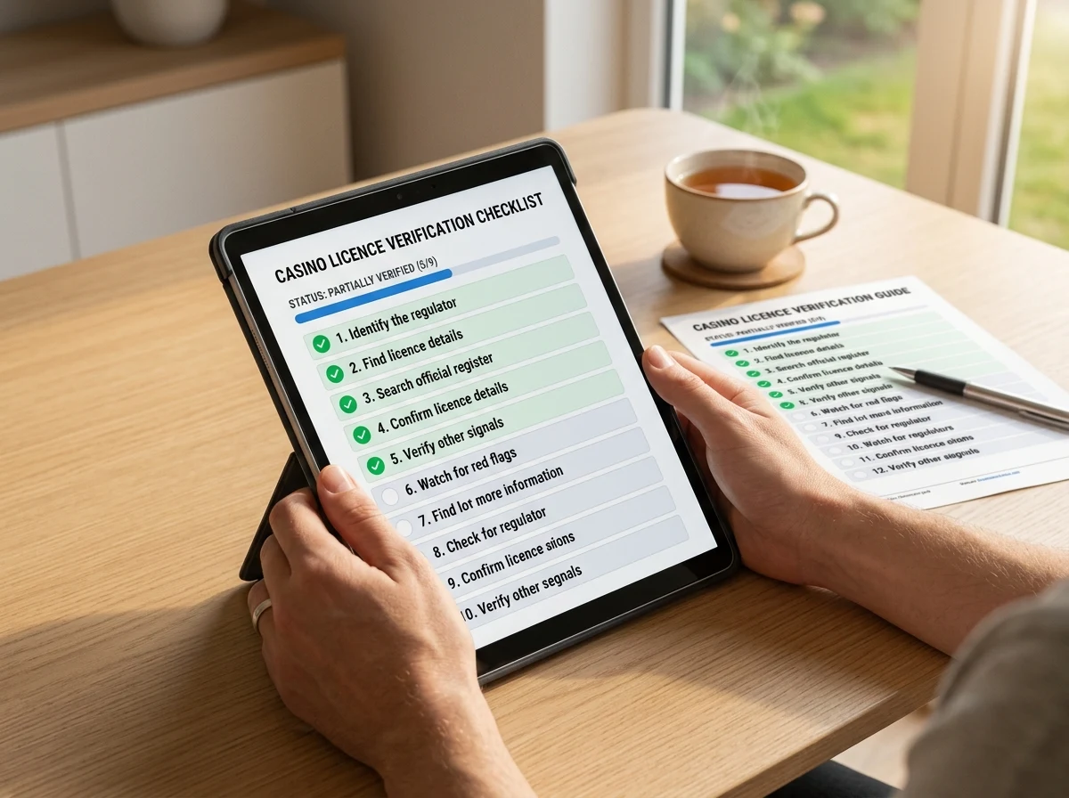 Step-by-step checklist for verifying online casino licence legitimacy in 2026