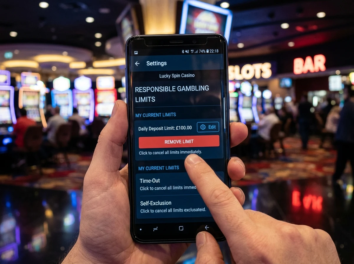 Voluntary deposit limit at offshore casino with instant removal defeating purpose