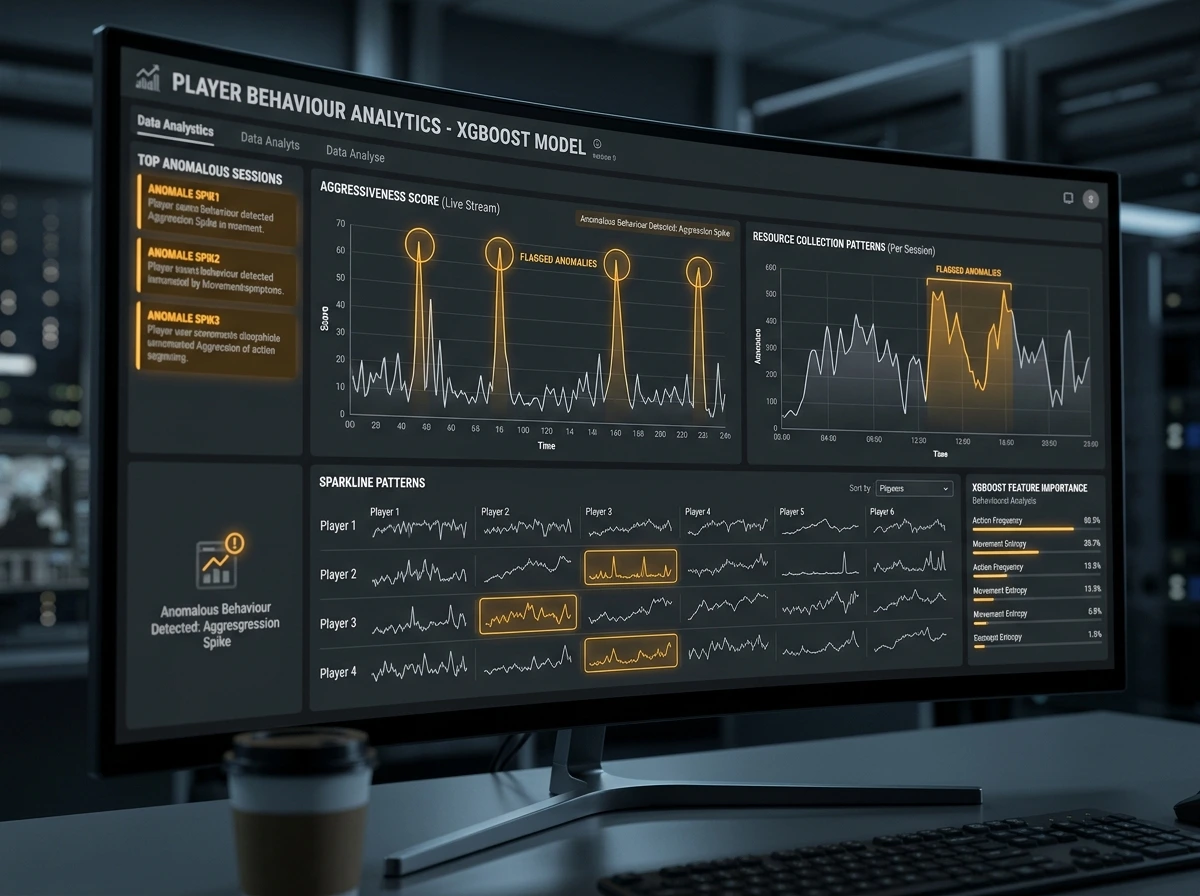 XGBoost behavioural monitoring system flagging at-risk gambling patterns